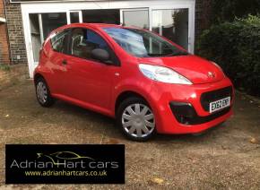 PEUGEOT 107 2012 (62) at Adrian Hart Cars Ipswich